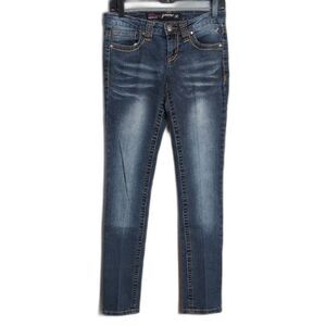 Grane Darcy Super Low Rise Skinny Jeans Button Pocket Juniors 5